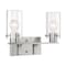 Nuvo Fixture, Vanity, 2-Light, Incandescent, 60W, 120V, A19, Medium Base, Height: 10.75 60/7172 - alternate 1